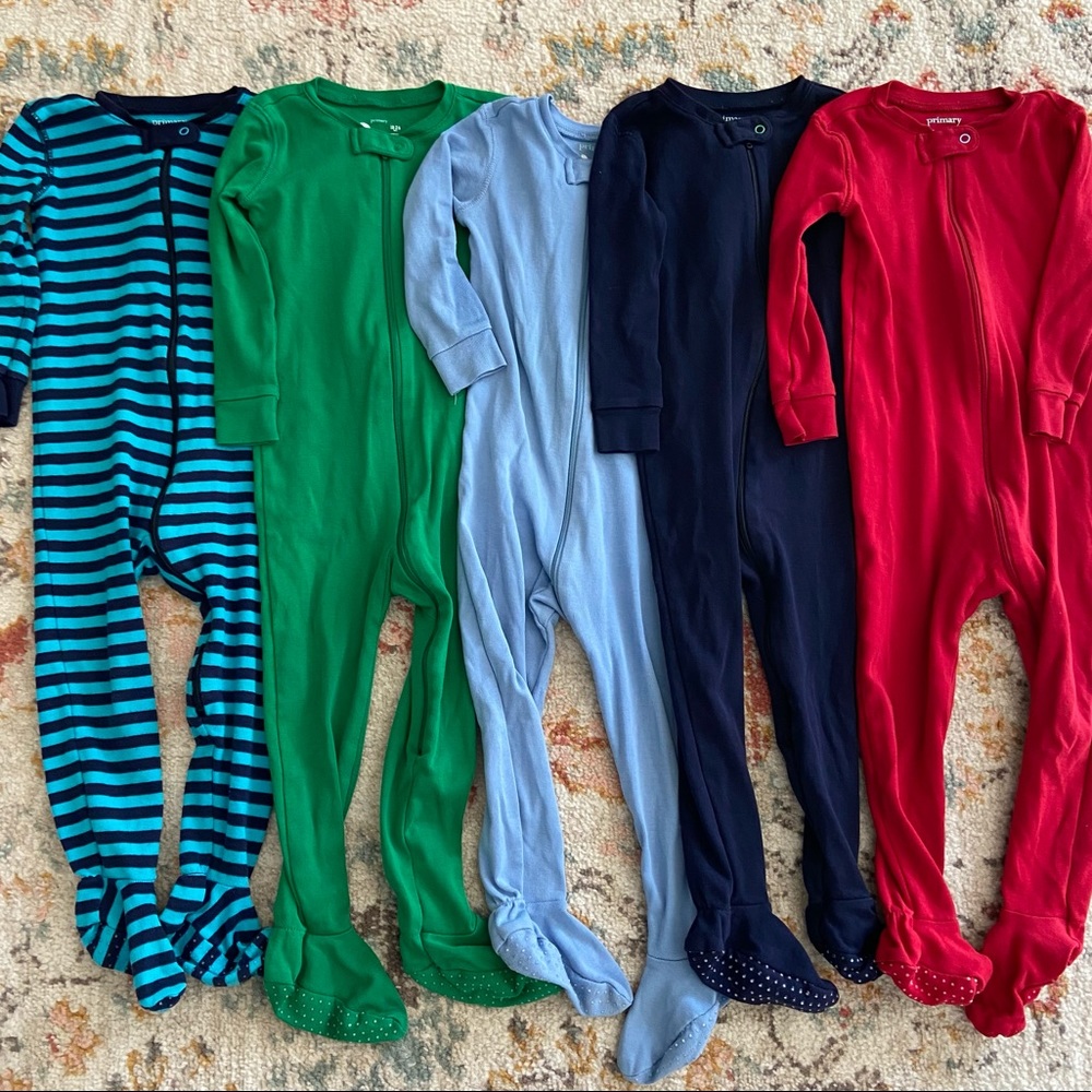Primary Signature Baby Organic Zip Footie